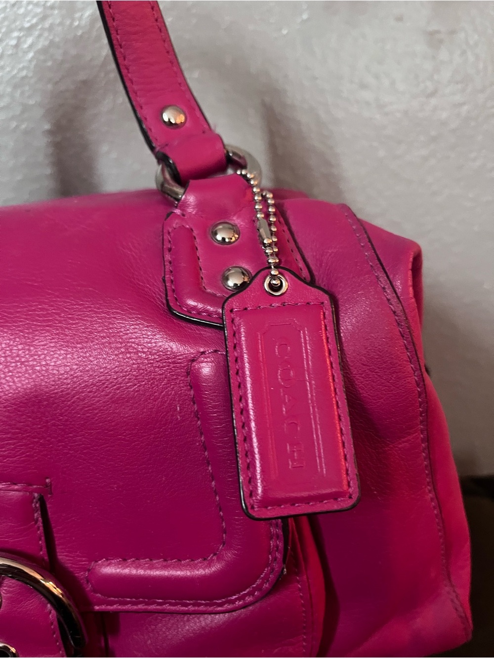 Coach Campbell pink Satchel F24690 - Picture 5 of 16